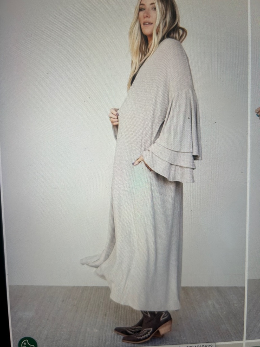 The Nest Radiant Ruffles Duster S/M